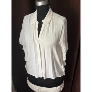 Club Monaco Caftan Sleeve Blouse, Large